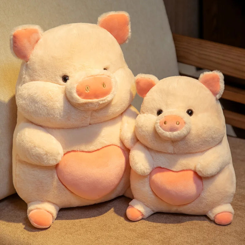 Pinky the Kawaii Sitting Pink Pig Snuggle Plushie