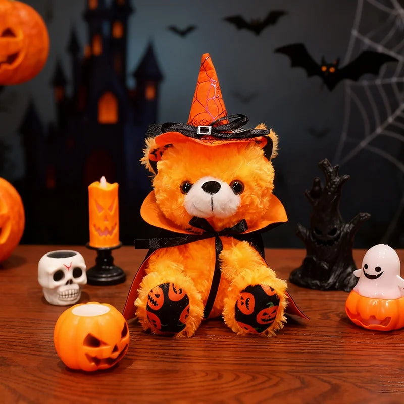 Spooky the Kawaii Halloween Cloaked Bear Plushie