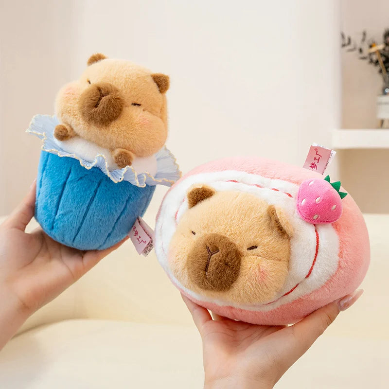 Capy the Sweet Cake Kawaii Capybara Snuggle Plushie
