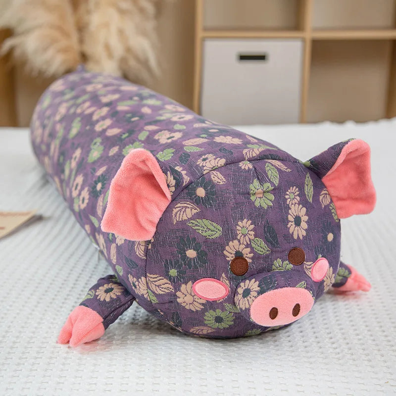 Piggy the Kawaii Long Printed Pig Plush Pillow