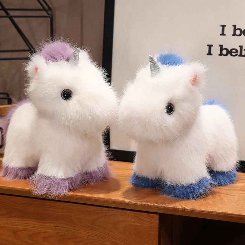 Sparkle the Fluffy Simulation Unicorn Horse Plushie