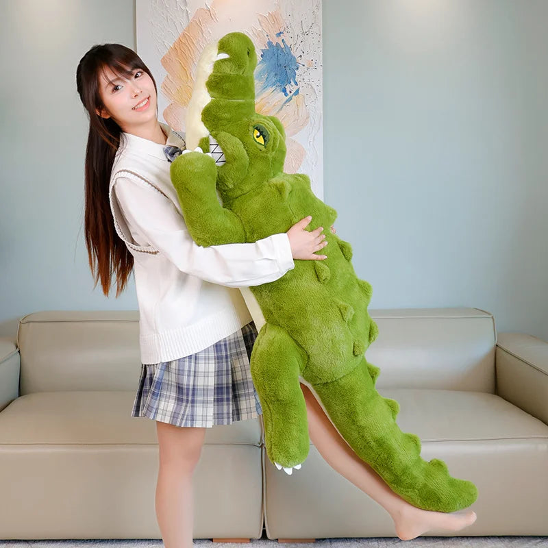 Snappy the Giant Lounging Crocodile Kawaii Plushie