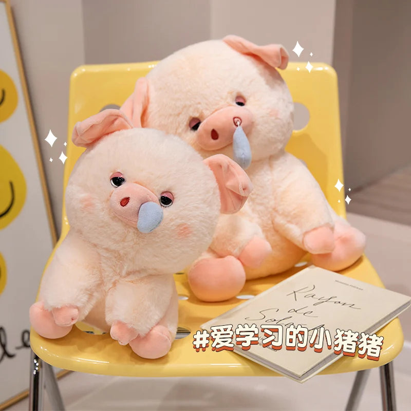 Chonky Droopy Nose Kawaii Pig Snuggle Plushie