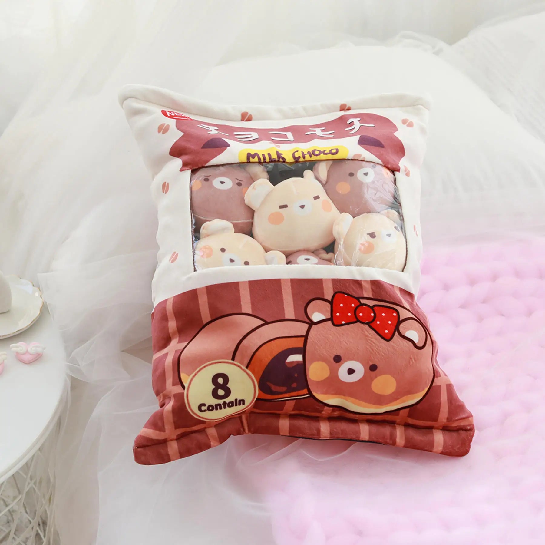 Pudding the Mini Round Animal Plushie Bag Set