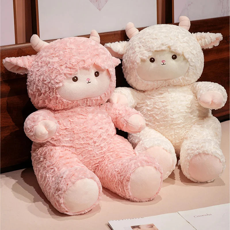 Woolly the Squishy White Lamb Farm Sheep Huggable Plushie