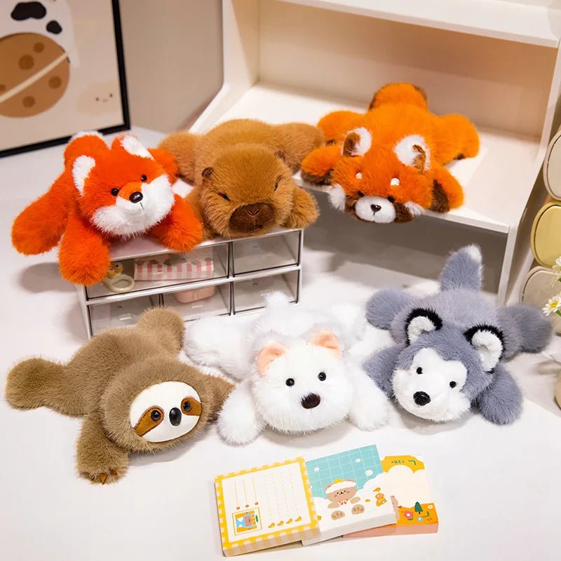 Fluffy Kawaii Westie Raccoon Sloth Husky Fox Snuggle Plushie