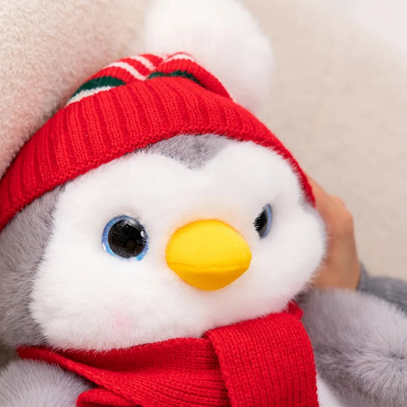 Cozy Scarf & Hat Kawaii Penguin Couple Plushies