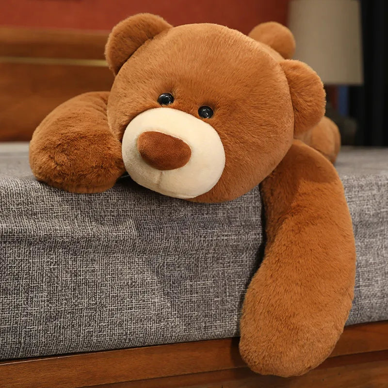 Snoozy the Downy Lying Bear Snuggle Pillow
