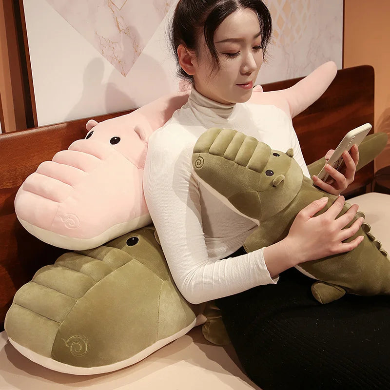 Snappy the Simulation Crocodile Plush Cushion