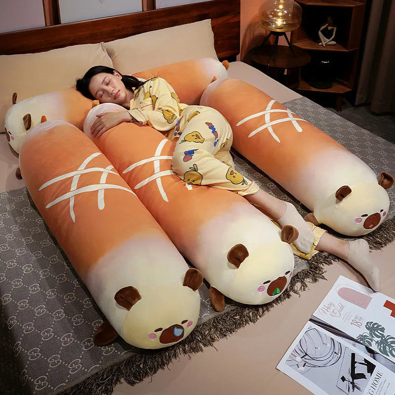 Capy the Long Bread Kawaii Capybara Sofa Plush Pillow