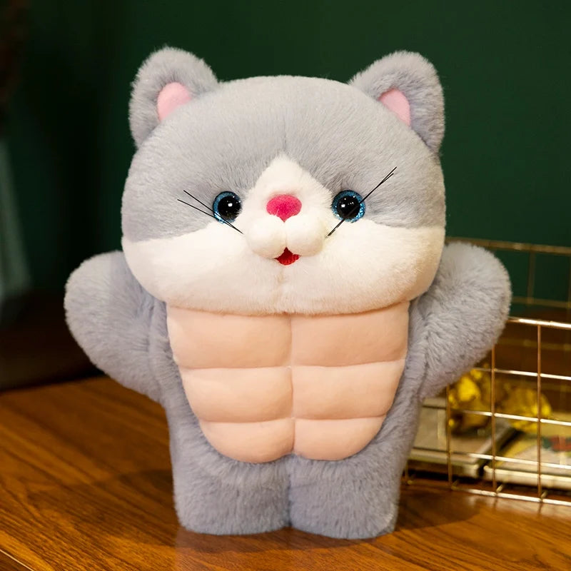 Muscles the Chonky Kawaii Cat Snuggle Plushie