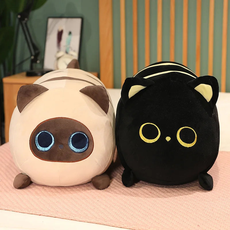 Round Bread-Loaf Kitty Kawaii Plushie Pillow