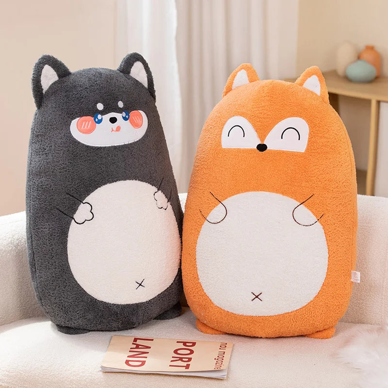Chubby Kawaii Zoo Animal Snuggle Plush Pillow Collection