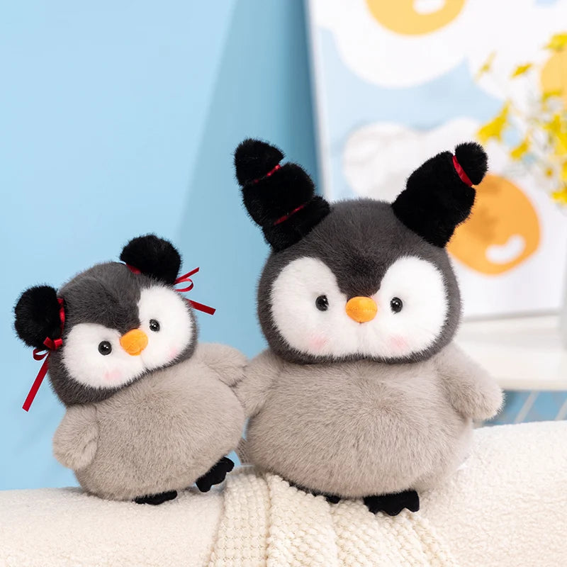 Chonky Kawaii Couple Penguin Snuggle Plush