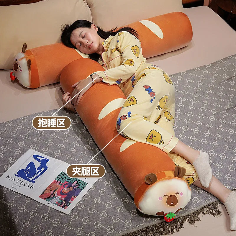 Capy the Long Bread Kawaii Capybara Sofa Plush Pillow