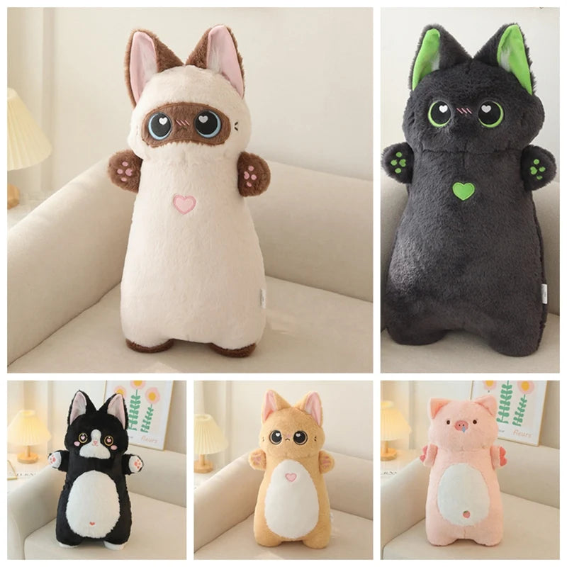 Noodle the Long Standing Siamese Snotty Pig Body Pillow