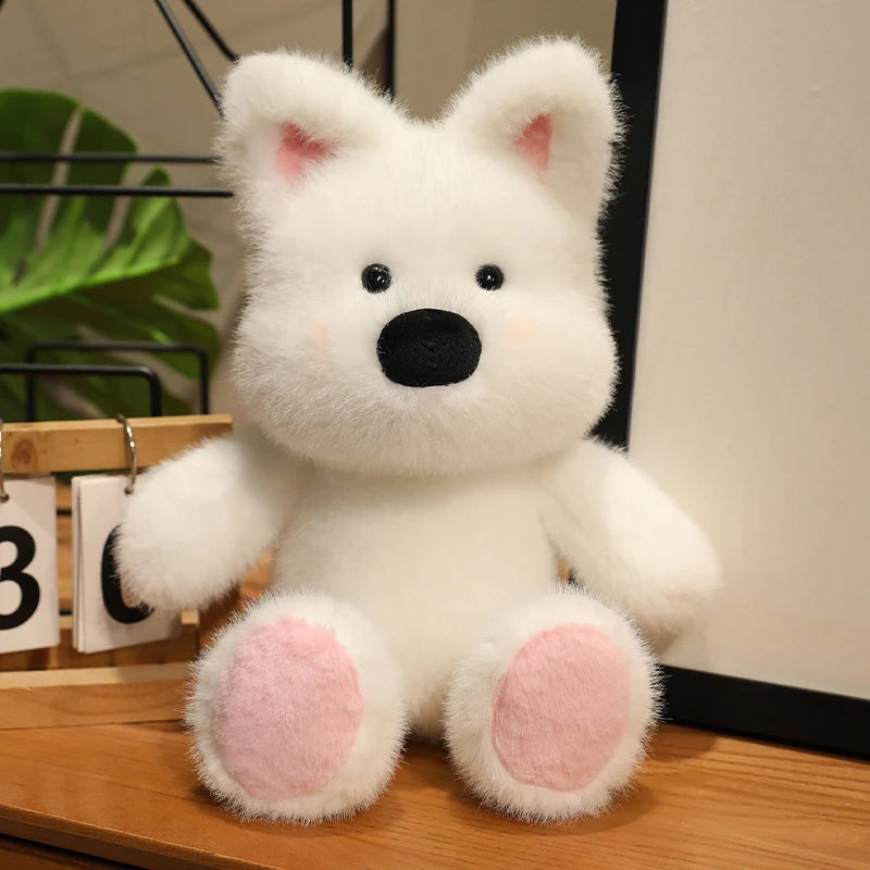 Biscuit the Kawaii Running Rabbit Puppy Westie Snuggle Plushie