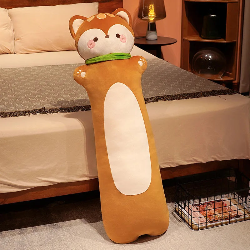 Noodle the Kawaii Long Fox Cat Rabbit Snuggle Plush Pillow