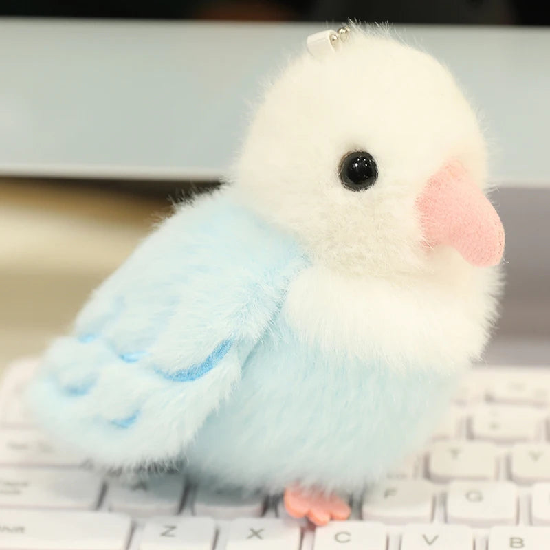 Polly the Kawaii Slap Band Parrot Bird Keychain Plushie