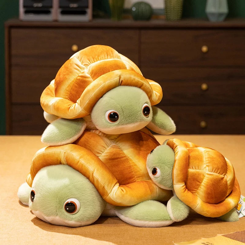 Bready the Chonky Kawaii Bread Turtle Snuggle Plushie