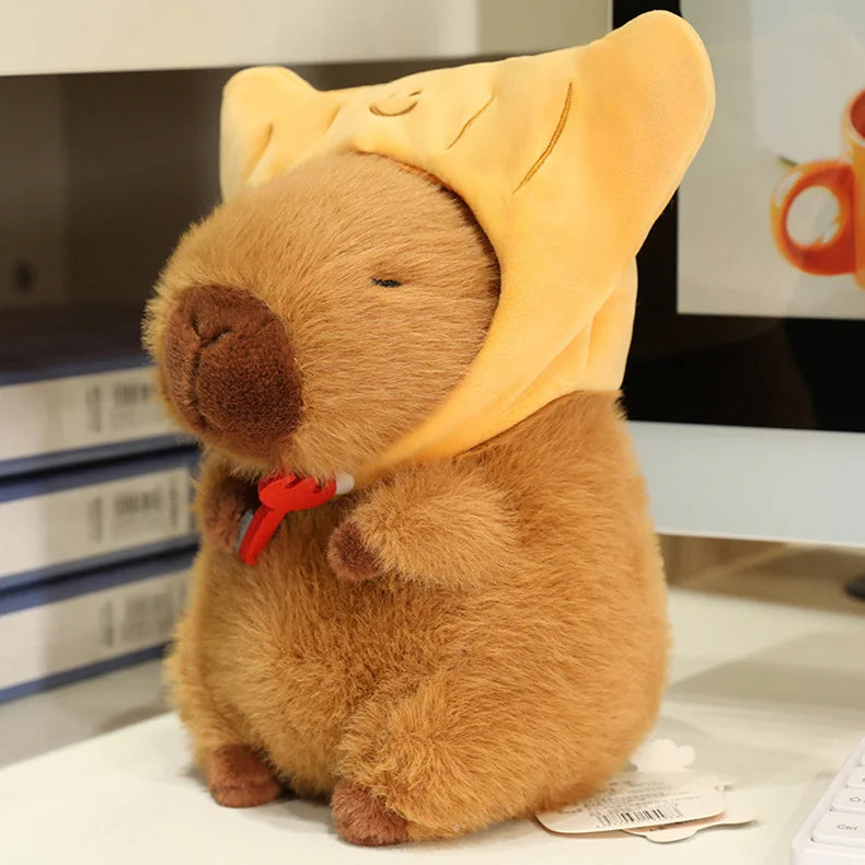 Capy the Toast Croissant Bread Room Capybara Plushie