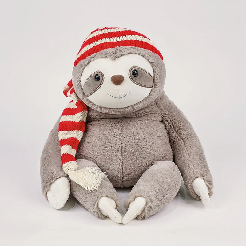 Lazy the Kawaii Sloth with Hat Snuggle Plush