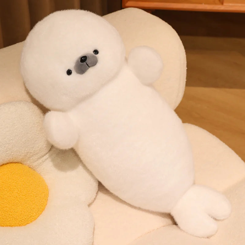 Otis the Lifelike Kawaii Seal Sea Otter Snuggle Plush Pillow