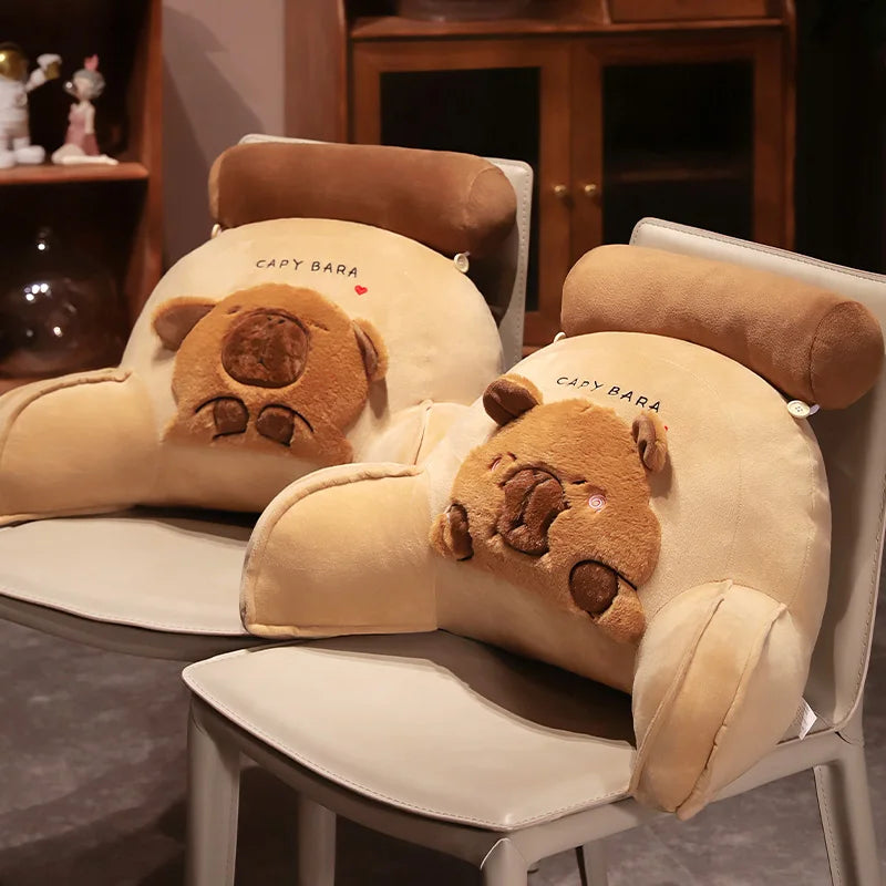 Capy the Cozy Capybara Backrest Triangle Pillow