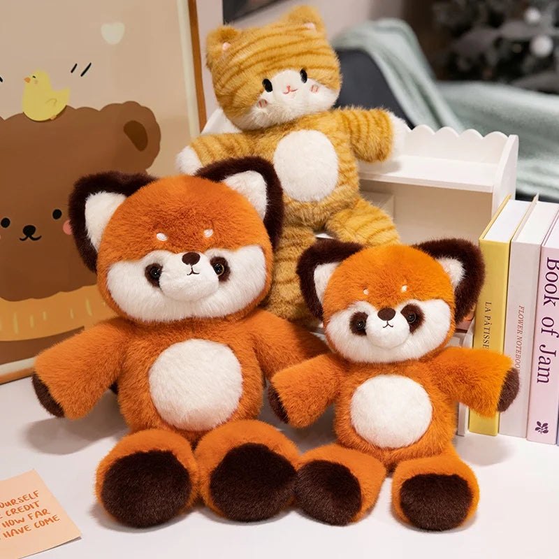 Maple the Cozy Fluffy Red Panda Raccoon Kitten Plushie
