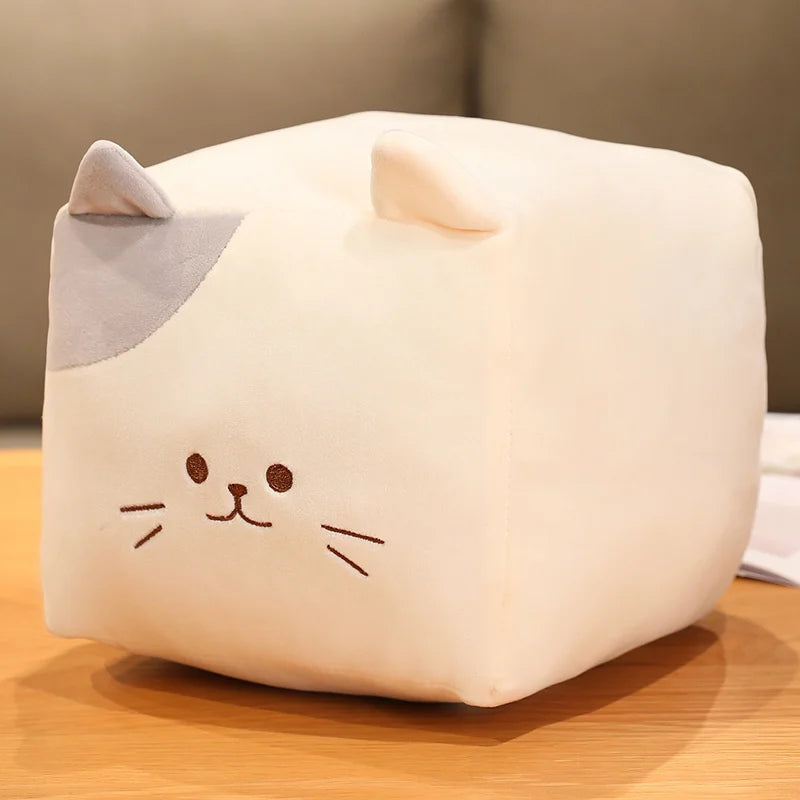 Shadow the Kawaii Square Black Cat Nap Pillow