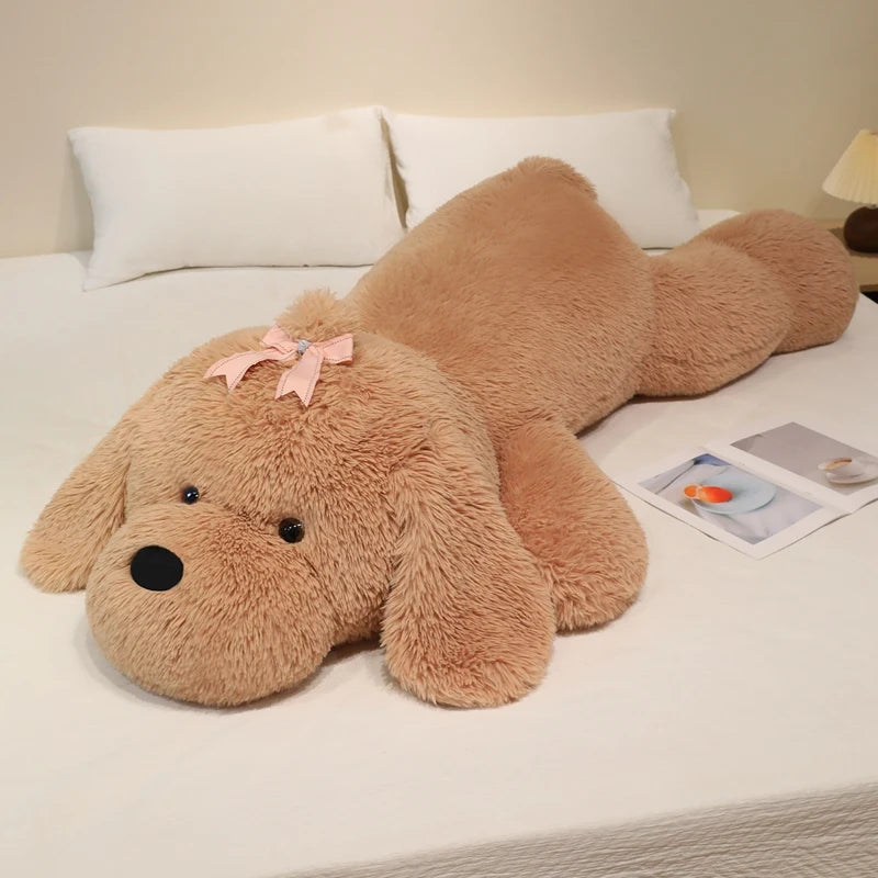 Giant Lying Puppy Kawaii Snuggle Plush Pillow