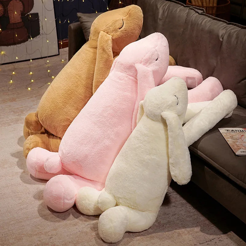 Fluffy the Giant Big Ear Bunny Snuggle Pillow
