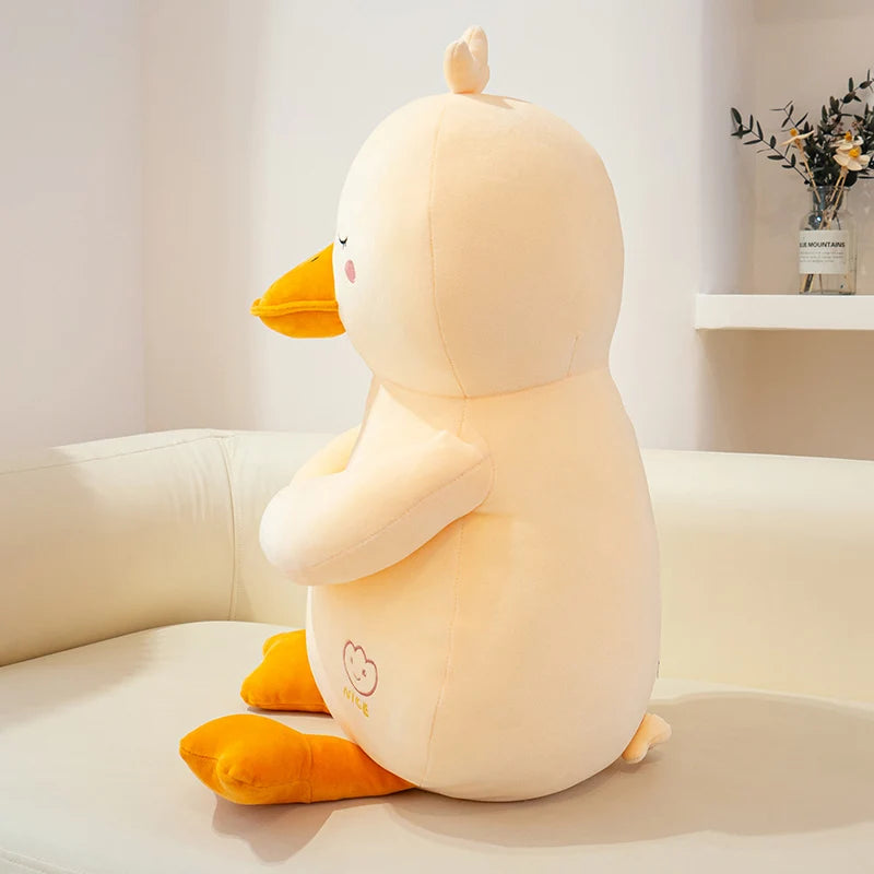 Chubby Oversized Kawaii Duck Snuggle Plushie Pillow