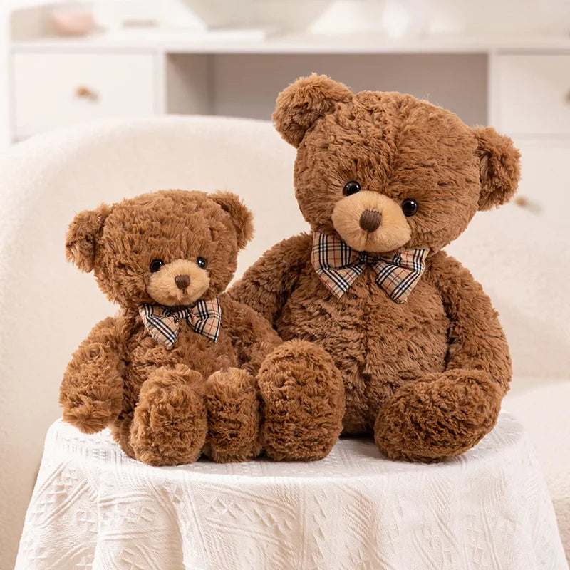Cozy Bow Tie Bear Kawaii Snuggle Plush Pillow