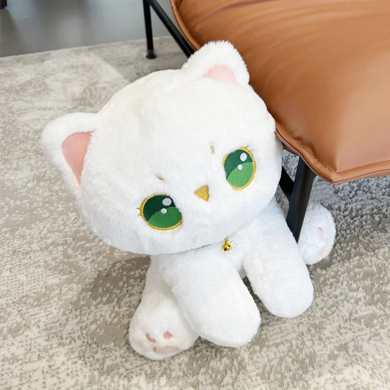 Glow the Kawaii Luminous White Cat Snuggle Plushie