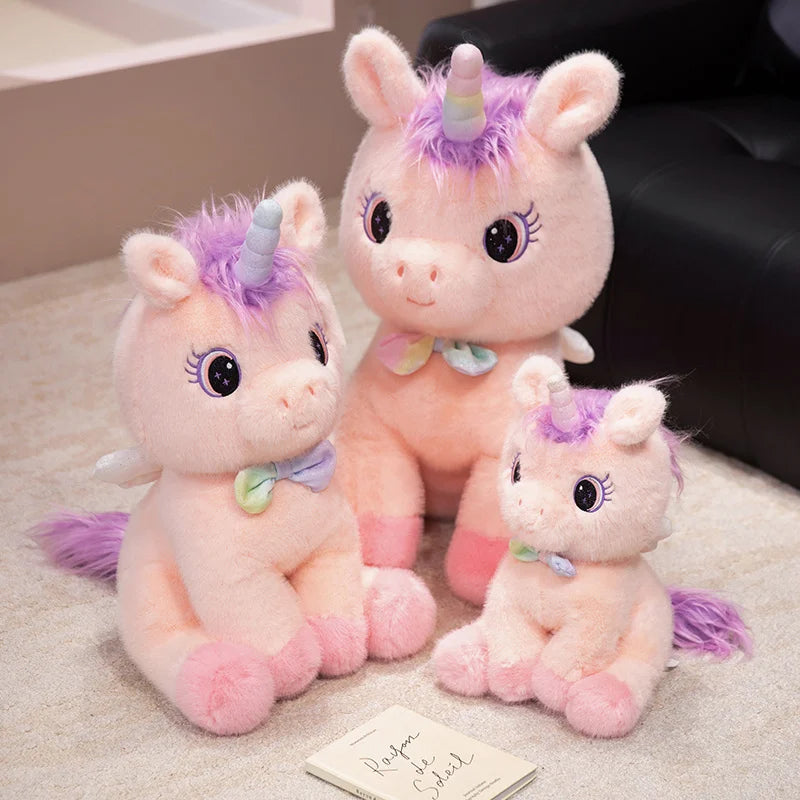 Sparkle the Rainbow Angel Unicorn Wings Plush Pillow