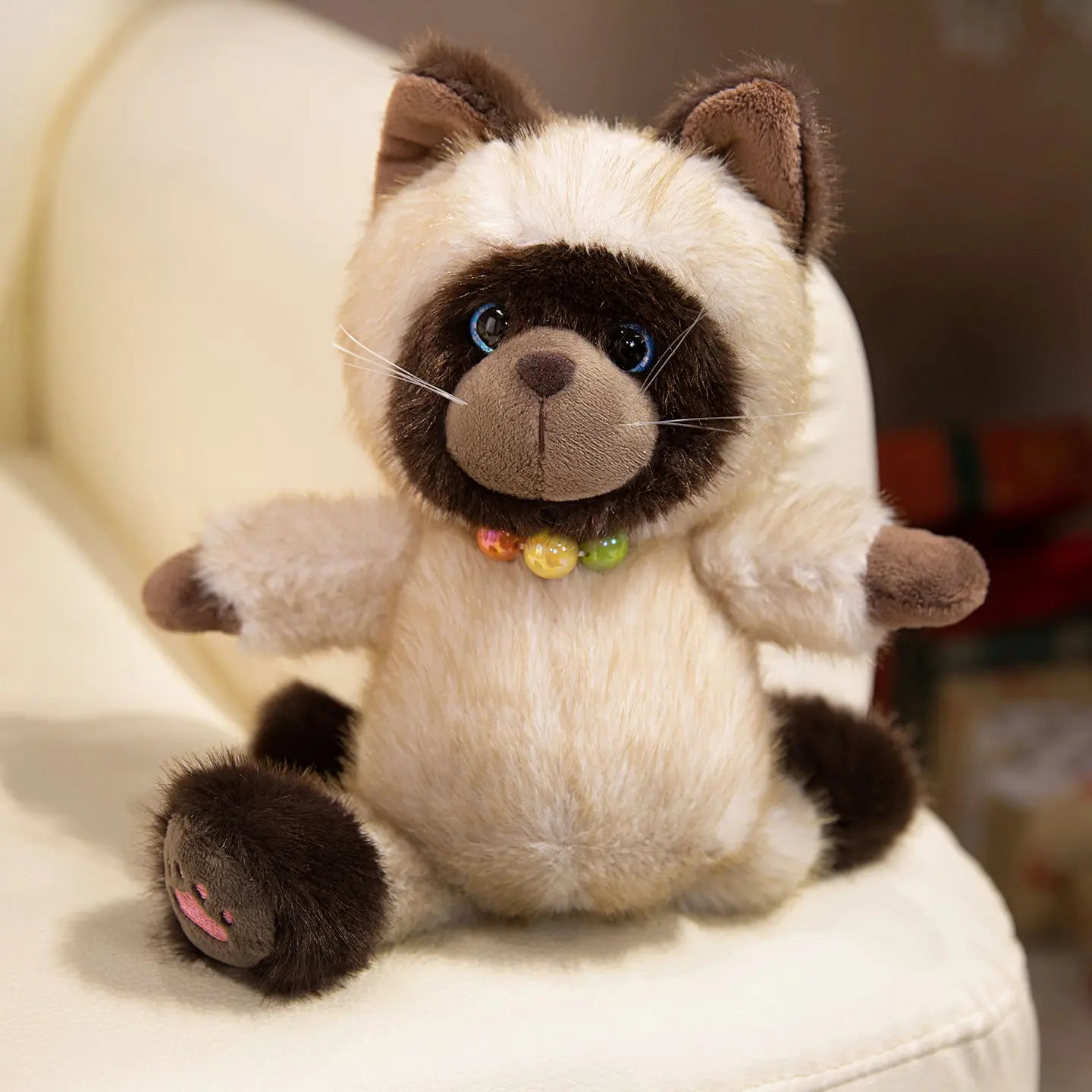 Suki the Cuddly Kawaii Siamese Kitten Snuggle Plushie