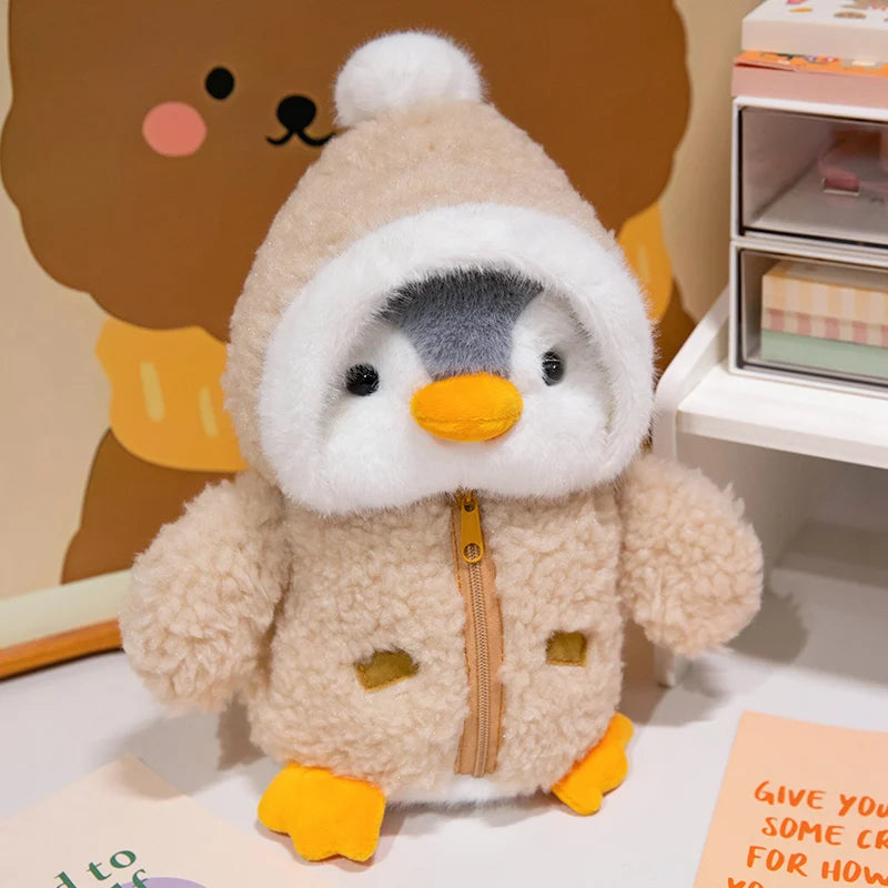 Dressed-Up Snoozing Kawaii Penguin Plushie