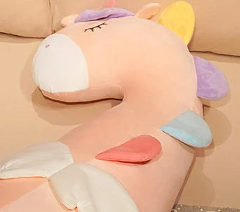 Pillowy Giant Unicorn Dinosaur Goose Bed Surround Plush