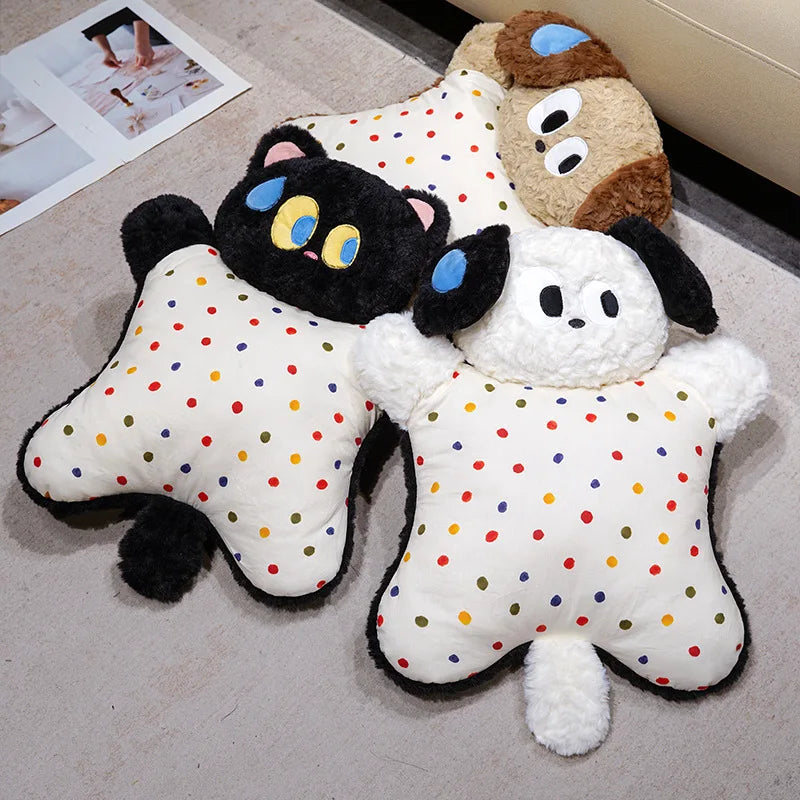 Squishy Big-Eyed Kawaii Dog Cat Snuggle Pillow