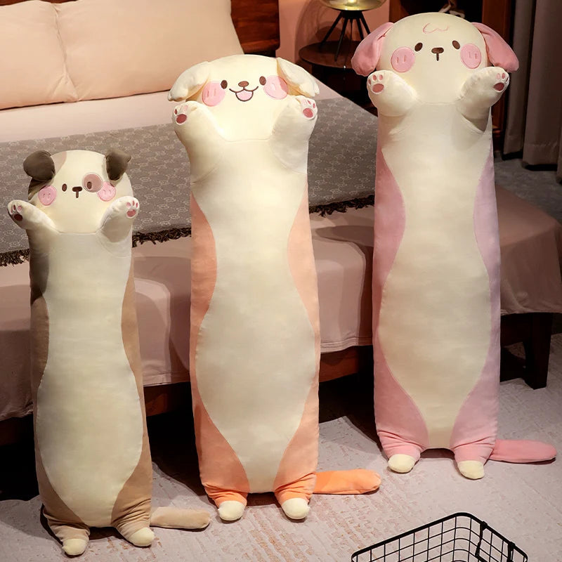 Giant Long Sleeping Puppy Kawaii Plushie Pillow
