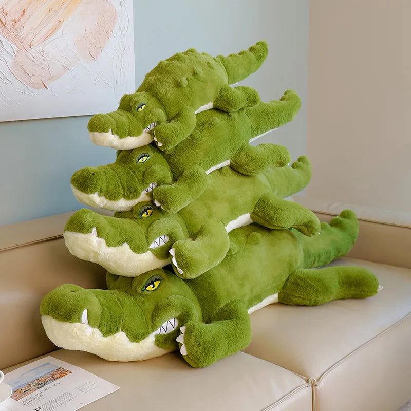 Snappy the Giant Lounging Crocodile Kawaii Plushie