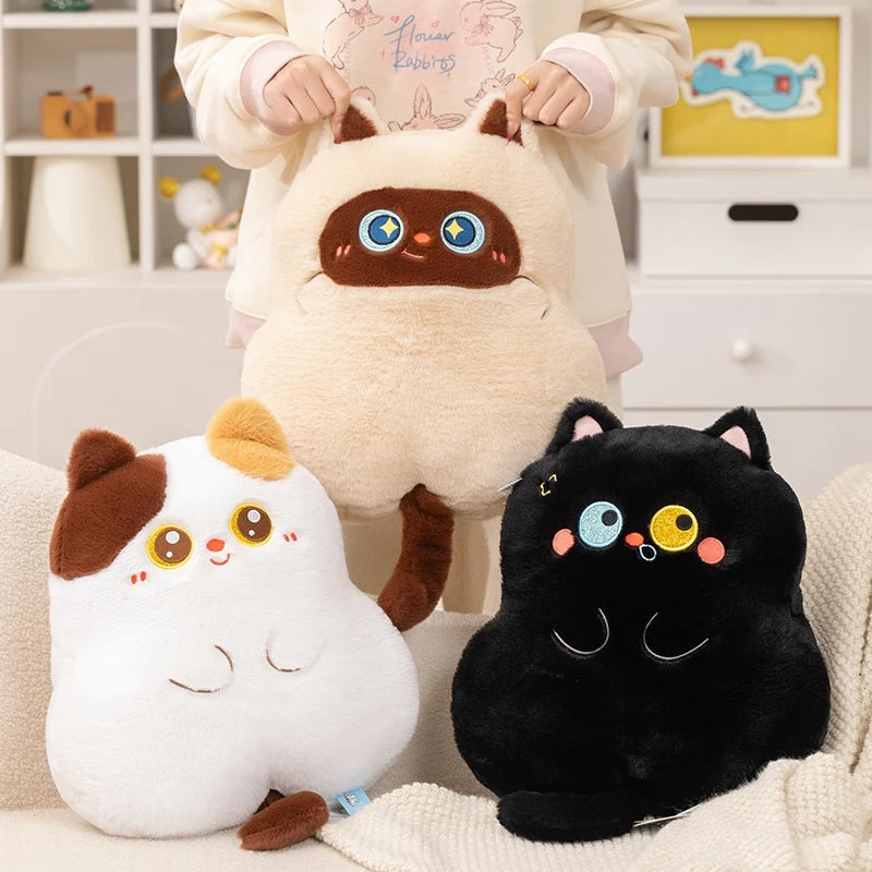 Chonky Round Kitten Snuggle Plushie