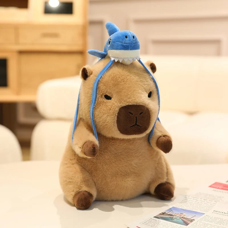 Chunky Dressed Capybara with Backpack Kawaii Plushie