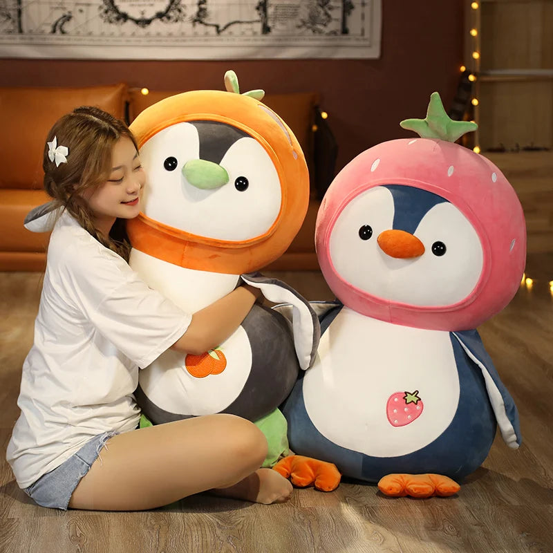 Waddles the Kawaii Strawberry Dress Up Penguin Plush