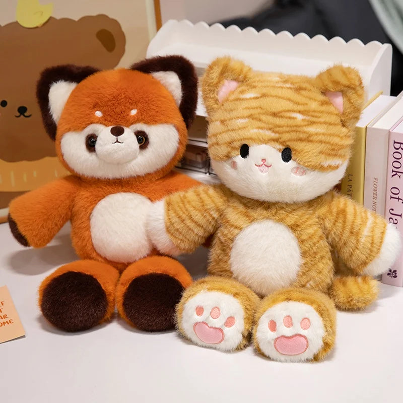Maple the Cozy Fluffy Red Panda Raccoon Kitten Plushie