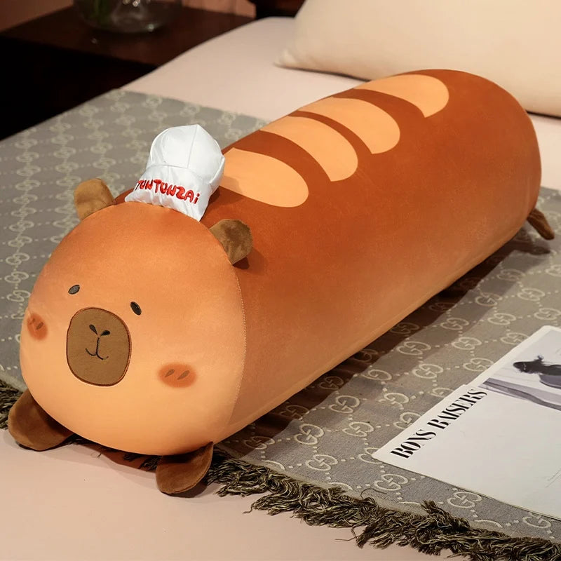Capy the Kawaii Bread Capybara Soft Food Snuggle Plush Pillow