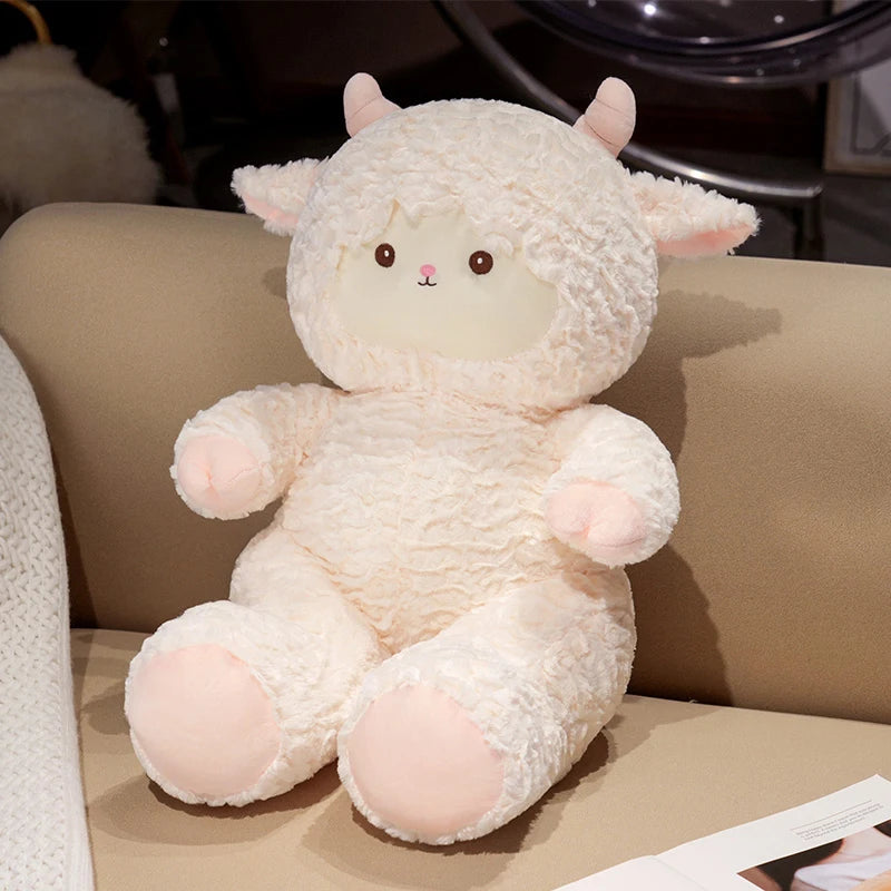 Woolly the Squishy White Lamb Farm Sheep Huggable Plushie