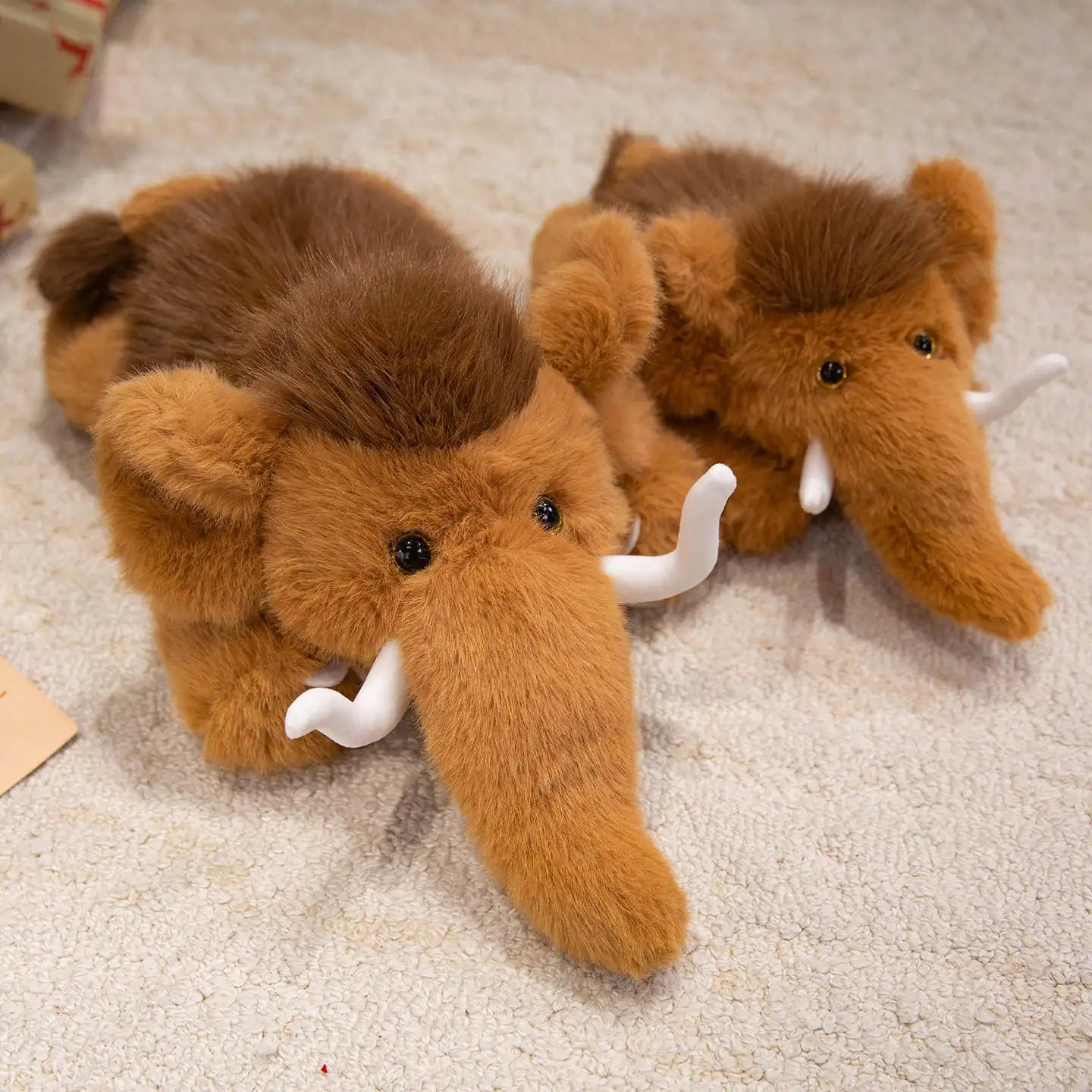 Woolly the Soft Brown Mammoth Elephant Plush Pillow