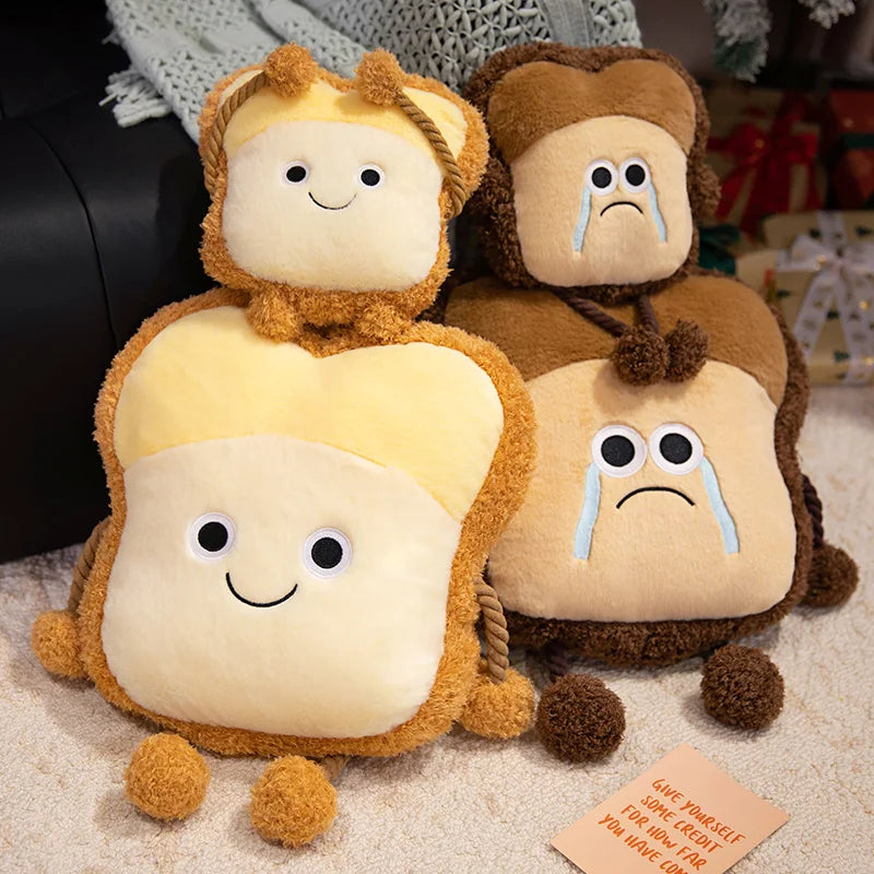 Toasty the Kawaii Toast Bread Crossbody Bag Plushie